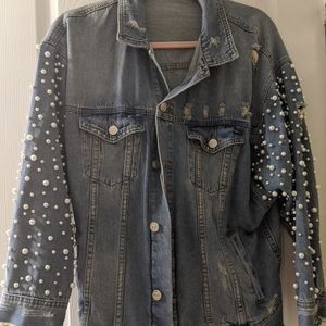 Sunset+spring Pearl denim jacket